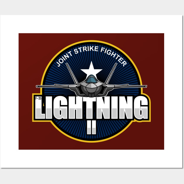 F-35 Lightning 2 Patch Wall Art by TCP